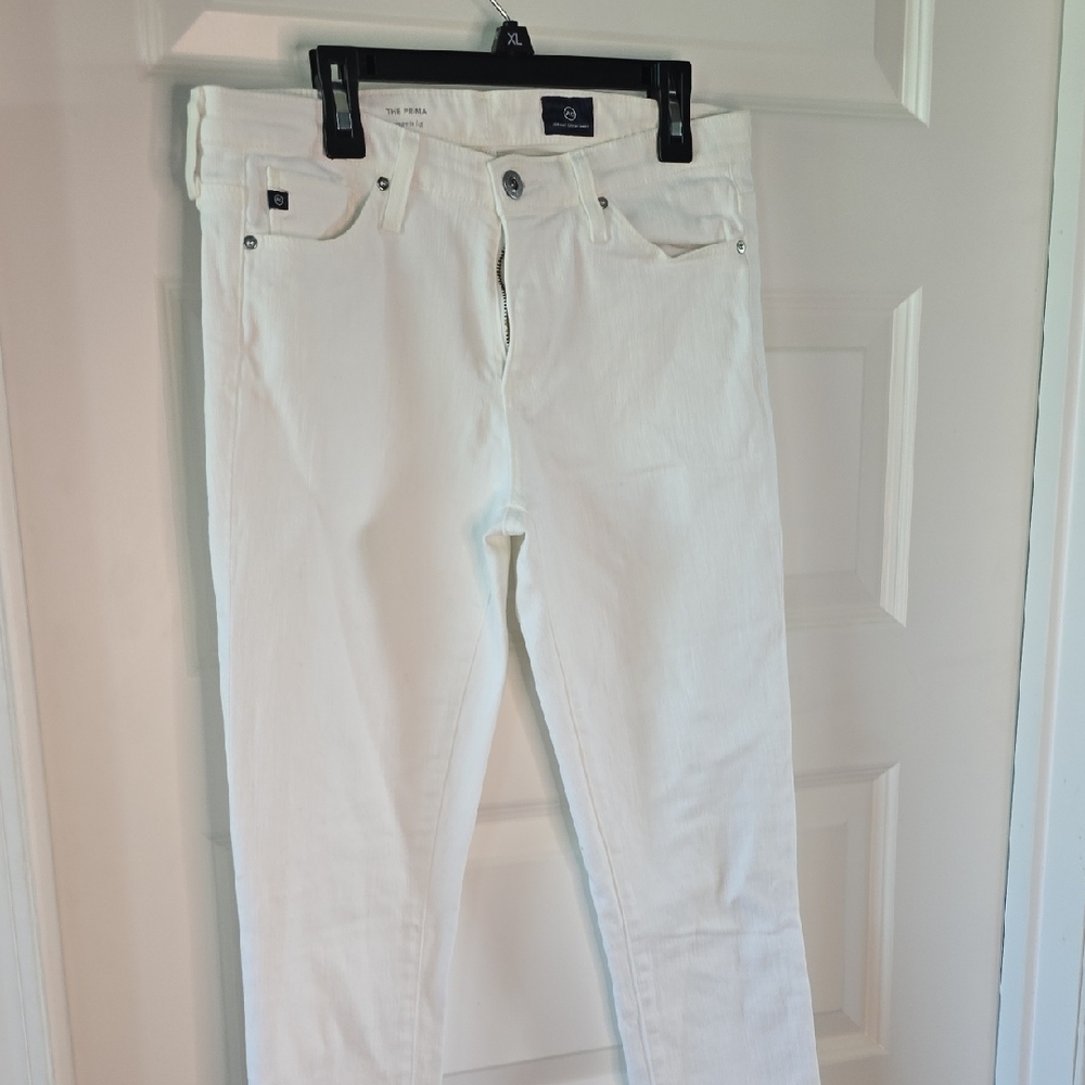 AG Adriano Goldschmied White Denim Jeans